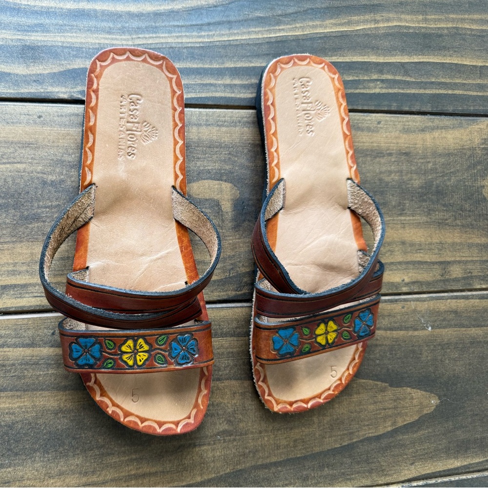 Leather sandals